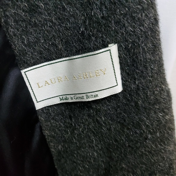 VTG 90s Laura Ashley British Wool Mohair Pea Coat - Picture 4 of 7